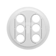 CELIANE Plakietka gniazd 2x3xRCA/YUV/ biała 068214