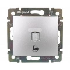 VALENA Przycisk jednobiegunowy z podświetleniem symbol dzwonka aluminium 770115