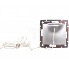 VALENA Przycisk jednobiegunowy z cięgnem aluminium 770119