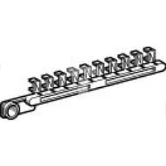 Białe oznaczniki zatrzaskowe, 25 pasków z 10 oznacznikami N AB1GN