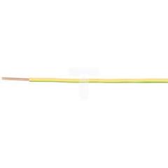 Przewód instalacyjny H05V-U (DY) 1,5 żółto-zielony /100m/