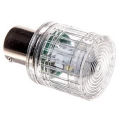 Dioda LED błyskająca Ba15s 24 VDC biała T0-IKMF024B