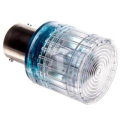 Dioda LED błyskająca Ba15s 24 VDC niebieska T0-IKMF024M