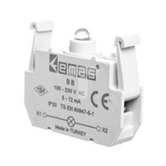 Element podświetlający biały 100-230V AC do przycisków B LED T0-BB