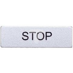 Etykieta opisana 8mm szara STOP T0-BET08-STOP