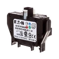 Styk pomocniczy 2P z diodą LED białą montaż czołowy SmartWire-DT 116009