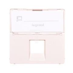 VALENA LIFE Plakietka gniazda komputerowego z etykietą kremowy 755471