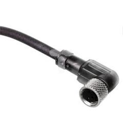 Złącze żeńskie M8 kątowe 3-pinowe kabel 5m PUR XZCP0666L5