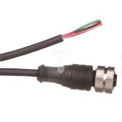 Złącze żeńskie 1/2 cala proste 3-pinowe kabel 2m PUR XZCP1865L2