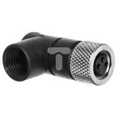 Złącze męskie kątowe M8 3-pinowe dławica M9,5 XZCC8FCM30S