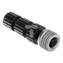 Złącze męskie proste M8 3-pinowe dławica M9,5 XZCC8FDM30V