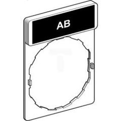 Ramka do mocowania etykiet 30x40mm, z etykietą 8x27mm AB ZBY2208