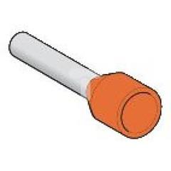 Końcówka tulejkowa izolowana 4mm2 pomarańczowa DZ5CE042 /100szt./
