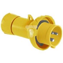 Przemysłowa wtyczka przenośna, prosta, 32A, 2p+E, 100...130 V AC, IP 67 PKX32M713