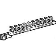 Białe oznaczniki zatrzaskowe, 25 pasków z 10 oznacznikami A AB1GA