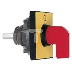 Głowica oper. 45x45mm, kolor żółty, czerw. rączka, O-I KCC1LH