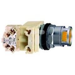 Przycisk podśw. bursztynowy O 30, kryty z sam. powr., 24 V, 1OC 9001K3L35LYAH13