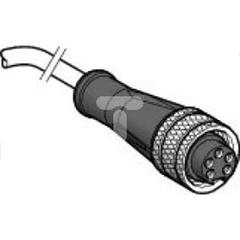 Konektory okablowane XZ, żeńskie proste, 7/816 UN, 5 pin., przew. PUR 10m"" XZCP1764L10