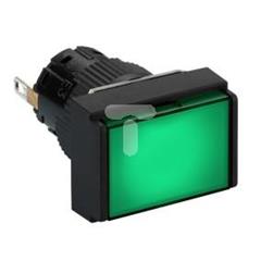 Wskażnik świetlny prostokątny O16 IP65- ziel. zintegr. LED, 24 V, złącze XB6EDV3BP