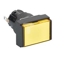 Wskażnik świetlny prostokątny O16 IP65- żółty zintegr. LED, 24 V, złącze XB6EDV5BP