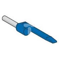 Końcówka tulejkowa izolowana 2,5mm2 niebieska DZ5CA025D /10 000szt./