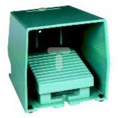 Łącznik nożny pojedynczy XPE-M, z osłoną, metalik, niebieski, 2NZ+2NO XPEM311