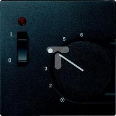 Płytka centralna mechan. pokoj. regul. temp. z łącznikiem, antracyt, Sys M MTN536114