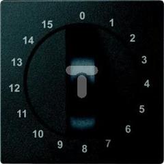 Płytka centralna mechanizmu łącznika czasowego, 15min, antracyt, system M MTN539014