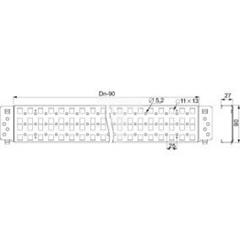 Spacial SF/SM wsporniki, szybkie mocowanie, 800 x800 x800mm NSYSQCR9080