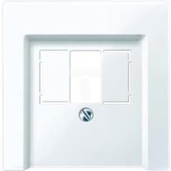 Płytka centralna z kwadratowym otworem, biały active, połysk, system M MTN296025