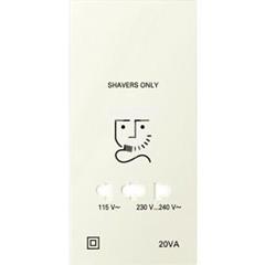 Płytka centralna gniazda golarki, biały, Artec/Antique MTN213444