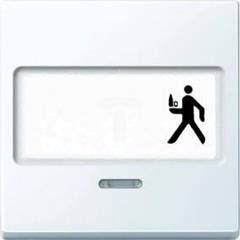 Klawisz z polem opisowym i lampką sygnalizacyjną, biały active, połysk, system M MTN434725