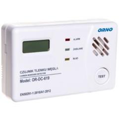 Bateryjny czujnik tlenku węgla (czadu) prostokątny 3x1,5V OR-DC-619-TEST