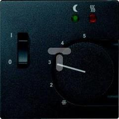 Płytka centralna mech. regul. temp. ogrzew. podł. z łączn., antracyt, Sys M MTN535814