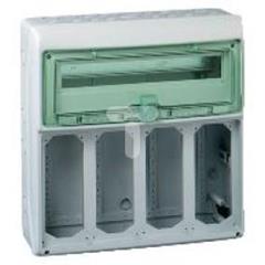 Obudowa Kaedra, dla wyjść zasilacza, 448x460mm, 19modułów, 4 otwory 13163