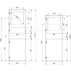 Spacial SF obudowa PC, zmontowana, 1600x600x600mm NSYSF16660PC