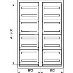 Zestaw do adaptacji Spacial SF na 2 drzwi - głębokość 500mm NSYSMP2D5
