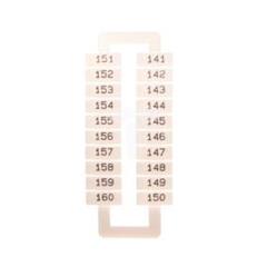 Oznacznik do złączek EURO 2,5-70mm2 /141-160/ 43192 (20szt)