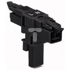 Rozgałęźnik typu T 2-torowy czarny WINSTA MINI 890-1606