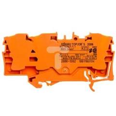 Złączka szynowa 3-przewodowa 6mm2 pomarańczowa TOPJOBS 2006-1302