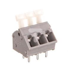 Listwa zaciskowa do płytek drukowanych 3-biegunowa szara raster 5/5,08mm 256-403 