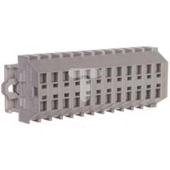 Listwa zaciskowa 2-przewodowa 1,5mm2 12-torowa szara mocowanie śrubowe 260-112 