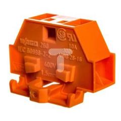 Złączka 4-przewodowa 1,5mm2 pomarańczowa z mocowaniem śrubowym 260-336 /50szt./