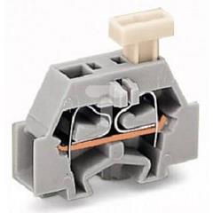 Złączka 2-przewodowa 2,5mm2 jasnoszara ze stopką montażową 261-313/331-000 /50szt./