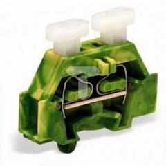 Złączka 2-przewodowa 2,5mm2 żółto-zielona ze stopką montażową 261-317/341-000 /50szt./