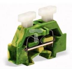 Złączka 2-przewodowa końcowa 2,5mm2 szerokość 6mm żółto-zielona 261-327/341-000 /50szt./