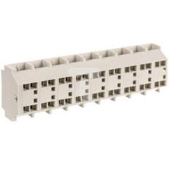 Listwa zaciskowa 4-przewod. Ex 4mm2 9-torowa jasnoszara stopki montażowe 262-289