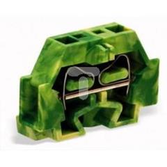 Złączka 2-przewodowa 4mm2 żółto-zielona ze stopką montażową 262-317 /50szt./