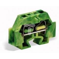 Złączka 2-przewodowa końcowa 4mm2 szerokość 7mm żółto-zielona 262-327 /50szt./