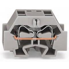 Złączka 4-przewodowa końcowa 4mm2 szerokość 12mm pomarańczowa 262-356